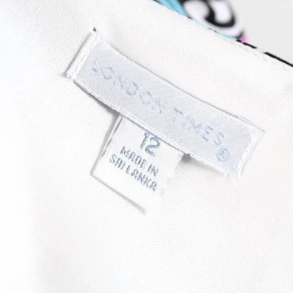 London Times Paisley Print Sheath Sundress - NWT - Size 12 - Picture 5 of 8